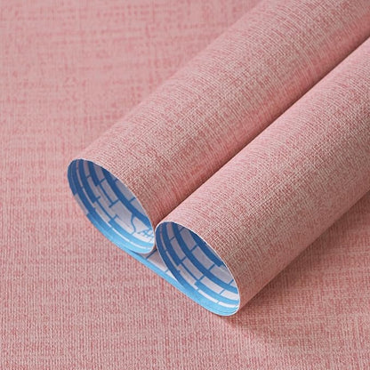 Guvana Grasscloth Peel and Stick Wallpaper Pink Textured Contact Paper Modern Removable Self Adhesive Wall Paper Thicken Fabric Faux Linen Wallpaper for Bedroom Living Room Nursery 78.7inx15.7in