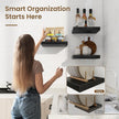 Marsmiles Square Floating Shelves for Wall, 8