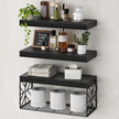 Bathroom Shelves Over Toilet Set of 3, Floating Shelves for Wall Toilet Paper Storage, 1.5