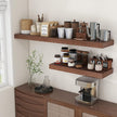 12 Inch Deep Floating Shelves | 55 Inch Walnut Floating Shelves | 55