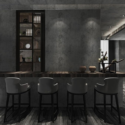TOTIO Gray Concrete Wallpaper Matte Thick Dark Grey Cement Contact Paper Peel Stick Countertop Paper Removable Waterproof Adhesive Furniture Stickers Industrial Style Vinyl Wall Sticker 24x78 inch