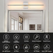 Battery Operated Wall Sconces Set of 2, Dimmable Battery Wall Sconce with Remote Control, Sand-Nickel LED Rechargeable Sconces, 30 Inch Modern Wireless Wall Lights for Bedroom, Living Room