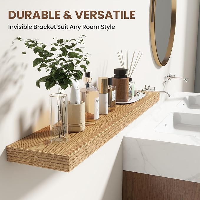 72 Inch Floating Shelves for Wall 2 Pack, 72