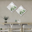Tatuo 4 Pcs Mirrors Square Wall Mirror, Gorgeous Rustic Farmhouse Accent Mirror, Rustic for Bathroom Renovation Bedrooms Living Rooms, 12 x 12 Inch(Elegant White)
