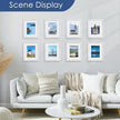 PEALSN 8x10 Picture Frame Set of 6, Display Pictures 5x7 with Mat or 8x10 without Mat for Wall Mounting or Table Top Display, Photo Frames Collage for Wall Decor, Silver.
