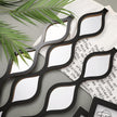 Yulejo 3 Pcs Acrylic Teardrop Mirror Decor Narrow Wall Decor Boho Vintage Wall Art for Apartment Home Living Room Bathroom Bedroom Hallway (Black Edge)
