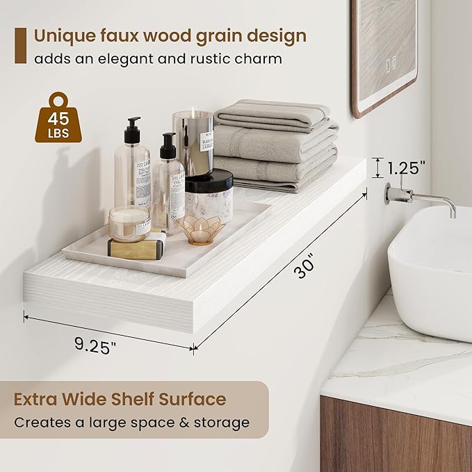 30in Floating Shelves for Wall, 30