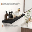 Floating Shelves - 10.3 Inch Deep Wall Shelf for Decor & Storage - Wall Mounted Display Shelving with Invisible Heavy-Duty Metal Bracket - 36