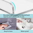 4-Pack Clear Acrylic Floating Shelves with Adhesive & No-Trace Nails - Ultimate No Drill Wall Mounted Display & Storage Organizer for Bathroom, Bedroom, Living Room, Office, 7.87