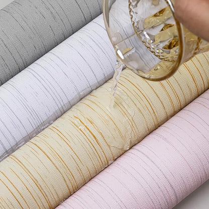 Beige Grasscloth Peel and Stick Wallpaper Texture Contact Paper A Set of 15.7" X 1200" Self-Adhesive Linen Removable Wallpaper Cabinets Counter Top Liners