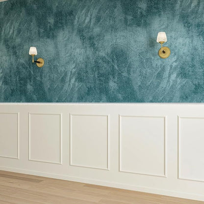 3 Set Accent Wall Molding Kit Premade Wainscoting Panels Wall Molding Peel and Stick Panel White Pre Cut Trim for Walls Picture Frame Molding for Home Decoration(16 x 20 Inch)