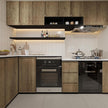 BOMENG 31.5x197in Extra Wide Dark Brown Wood Grain Contact Paper Peel and Stick Wallpaper Self Adhesive Matte Textured Wood Stick Paper Removable Waterproof for Cabinets Shelves Laminate Sheets
