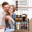 YINMIT Countertop Shelf Organizer,Coffee Bar Accessories,Spice Rack,Coffee Counter Shelf,2 Tier Coffee Organizer Station for Mugs,Cups,Cream,Syrup(Rusti Grey, Small)