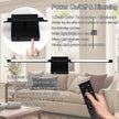 28 Inch Wall Sconces Set of 2 Battery Operated,10000mAh Black LED Wireless USB Rechargeable Wall Lights with Remote Control,360° Rotation LED Dimmable Picture Lamp for Living Room,Bedroom.