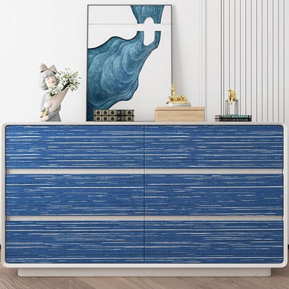 Livelynine 15.8x394 Navy Blue Peel and Stick Wallpaper Dark Indigo Textured Grasscloth Navy Wall Paper for Bathroom Bedroom Apartment Blue Contact Paper Waterproof Vinyl Wrap Renter Friendly Upgrades