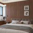 BOMENG Walnut Wood Contact Paper 32x158 inch Dark Brown Wood Wallpaper Peel and Stick Waterproof Removable Faux Wood Grain Vinyl Wrap Vintage Countertop Paper for Drawer Liner Cabinets Walls Desk