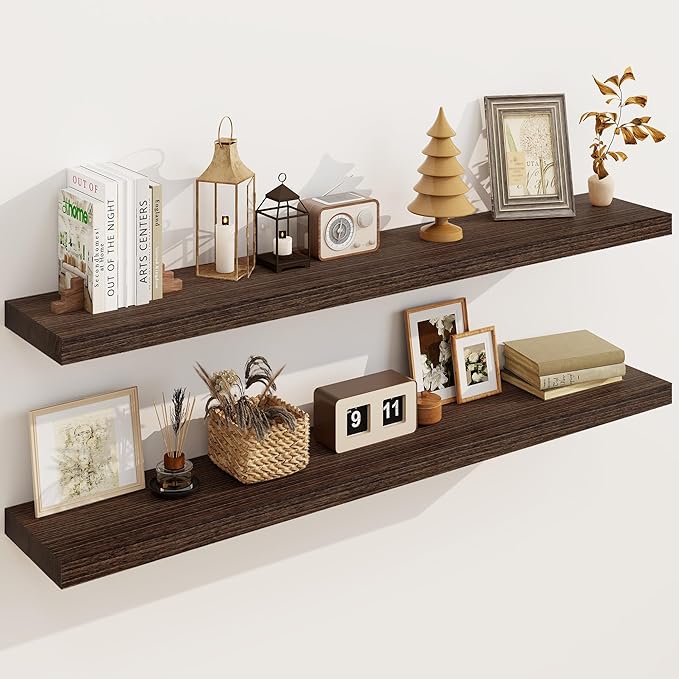 Solid Wood Floating Shelves for Wall 48