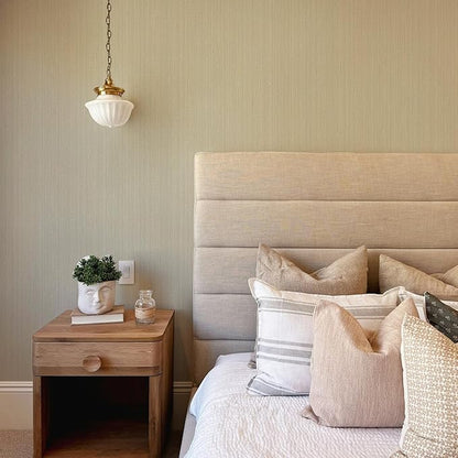 20.8" x 393.7" Grasscloth Peel and Stick Wallpaper, Textured Wallpaper for Decor Bedroom Kitchen Cabinet