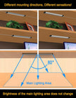 EBD LED Shelf Lights for Bookshelf 4-Way 48” Splitter Parallel Under Cabinet Lighting Built-in Adjustable Cable Kitchen Counter Lights Bar 8 Panels Display Lights Energy 3600Lm 4500K Closet Light