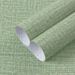 Guvana Grasscloth Peel and Stick Wallpaper Green Textured Contact Paper Modern Removable Self Adhesive Wall Paper Thicken Fabric Faux Linen Wallpaper for Bathroom Kitchen Countertop 197inx15.7in