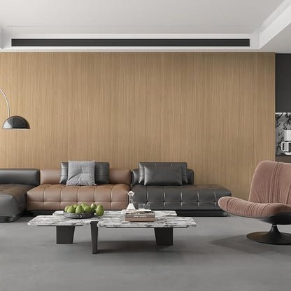 16"x118" Light Brown Wood Grain Contact Paper No Bubbles Self Adhesive Wallpaper Waterproof Wood Vinyl Wrap Matte Wooden Peel and Stick Wallpaper Faux Natural Wood Stickers for Cabinets Drawer Table