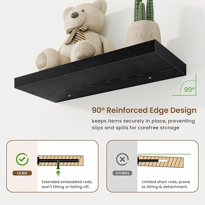 24in Floating Shelves for Wall, 24