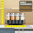 SpaceAid Pull Out Spice Rack Organizer for Cabinet, Heavy Duty Slide Out Seasoning Kitchen Organizer, Cabinet Organizer, with Labels and Chalk Marker, 8.5