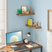 Vervida® Floating Shelves for Wall, Wall Mounted Shelf Set of 2, 24