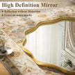 VooBang Gold Scalloped Circle Mirror, 36