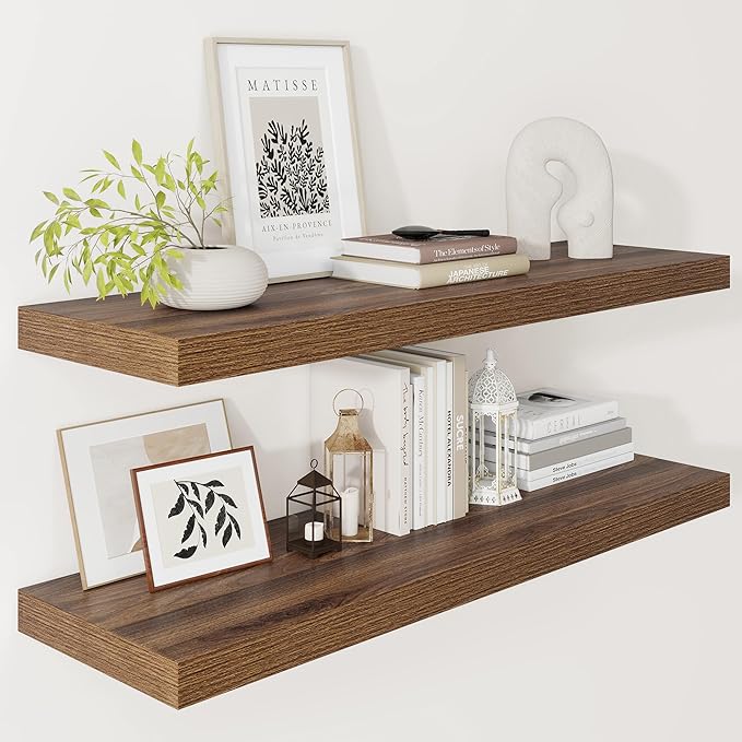 Vivelove Farmhouse Floating Shelves for Wall 12 Inch Deep, 36