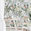 Peel and Stick Wallpaper Vintage White Wallpaper Floral Contact Paper Removable Wall Paper 17.3