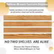 Rustic Floating Shelves 36 inch Long 8 inch deep Set of 2, Solid Wood Wall Shelves for Bedroom Living Room Kitchen,Book Shelf for Wall, Wall Mounted Shelves with Hidden Bracket- Gold Oak