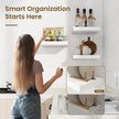 Marsmiles Square Floating Shelves for Wall, 8