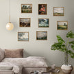 SHENIFY Landscape Framed Canvas Wall Art Vintage Classical Clouds in the Sky Prints Hallway Kitchen Office Decor - 8x10in Natural Framed