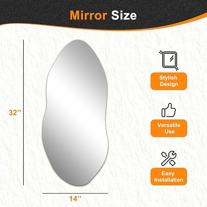 Delma Irregular Wall Mirror,32