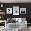 Cohoo Home Black Silk Peel and Stick Wallpaper for Bedroom Solid Black Textured Contact Paper for Cabinets and Drawers Self Adhesive Removable Wallpaper for Bedroom Embossed Waterproof 15.7inW 393inL