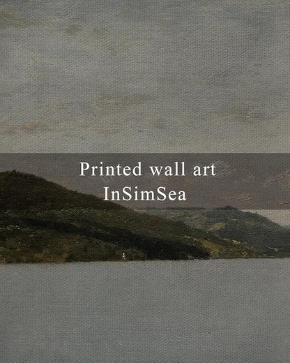 InSimSea Framed Canvas Wall Art Vintage Decor, Classical Landscape Paintings Artwork, Large Prints, Vintage Nature Decor, Retro Wall Decoration for Bedroom Living Room Bathroom, 20"x30"