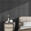 Grasscloth Textured Wallpaper Gray Peel and Stick 24inX393in Fabric Wall Paper Upgraded Thick Self-Adhesive Vinyl Contact Paper for Home Use(Dark Grey)