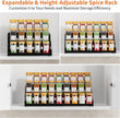 RCHYFEED Spice Rack Organizer for Cabinet, 3 Tier Spice Rack Expandable(13.4