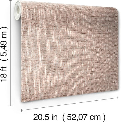 NuWallpaper Terracotta Poplin Peel and Stick Wallpaper, NUS5001