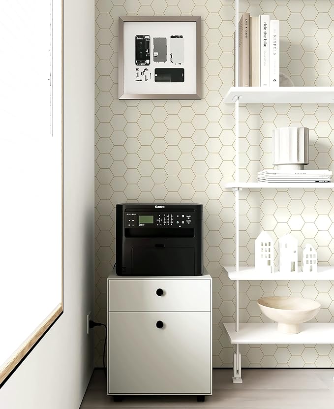 Geometric Peel and Stick Wallpaper Hexagon Modern wallpaper17.3”×197” self-Adhesive Wallpaper Contact Paper Decorative Shelf Drawer Liner Roll Waterproof