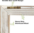 CALIFORNIA CADE ELECTRONIC Rustic Wall Decor-Home Decor Window Barnwood Frames -Room Decor for Home or Outdoor, Not For Pictures, Set of 2 (White)