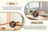 Coffee And Wine Desk Decor Sign, Rustic Funny Wooden Box Plaque, A Good Day Starts With Coffee And Ends With Wine Wood Sign, Decor For Home Kitchen Table Top, Wooden Round With Stand-21