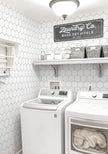 Kitchen Peel and Stick Wallpaper White Wallpaper Modern Contact Paper for Cabinet Bathroom Backsplash Renter Friendly Self-adhesive Waterproof Removable Vinyl Papel Tapiz Para Cocina 17.3