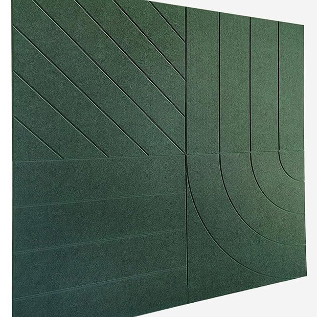 21.65" Large Square Acoustic Panels 4-Pack - Sound Absorbing Wall Panels, Noise Reducing Soundproof Decorative Felt Tiles for Home Office, Studio, Living Room -Aurora Green