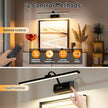 AIFEI Wireless Picture Lights for Wall Battery Operated, 8000mAh Long-Last Lights for Pictures on Wall, Remote & Touch, 3 Color Dimmable No Wiring Needed Art Light for Paintings Poster, 23.6