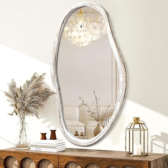 JJUUYOU Asymmetrical Mirror Modern Irregular 34