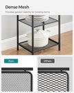 SONGMICS 6-Tier Storage Rack, Bathroom Shelf, Extendable Plant Stand with Adjustable Shelf, for Bathroom, Living Room, Balcony, Kitchen, Classic Black UBSC036B01