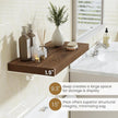 Fun Memories Floating Shelves 24 Inch Long, 9.3 Inch Deep Floating Shelf for Lving Room, Bedoom, Kitchen, Deep Wall Shelves for Bathroom, 2 Pack Storage Display Shelf for Books, Decors, Walnut