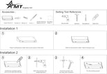 AMT 4 Pack Acrylic Floating Shelves, 15